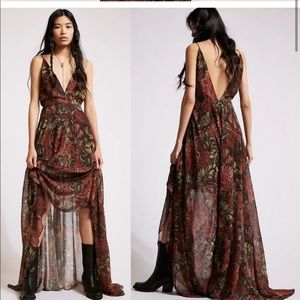 Ronny Kobo Daniela dress floral maxi v neck dress
